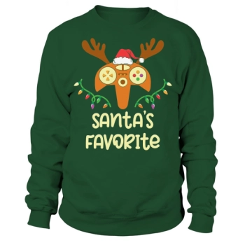 Christmas Sport Santa Favorite Tennis Sweatshirt