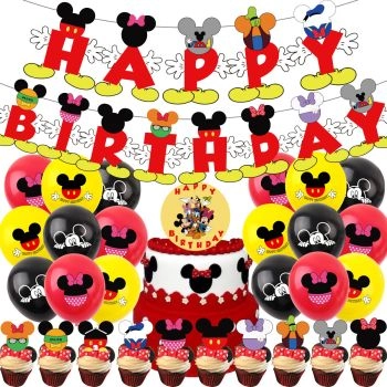 Mickey Mouse Mickey Minnie Kids Birthday Party Dress Up Decoration Set