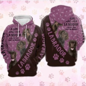 Pretty Pink Dog Pattern Animals Hoodie