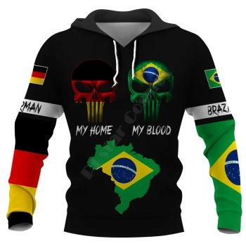 Fashion And Gorgeous Colorful Skull Pattern Skull Hoodie