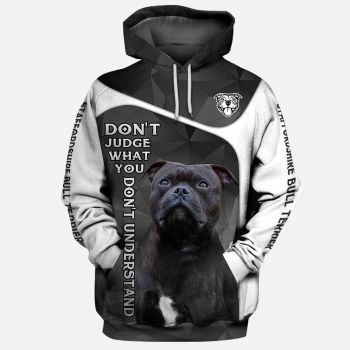 Loose And Gorgeous Grey Dog Pattern Animals Hoodie