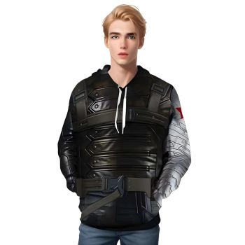 Captain America Winter Soldier 3D Print Fashion Hoodie