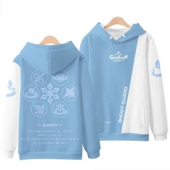 Atmospheric Genshin Impact Anime Game Ganyu Hoodie