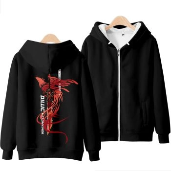 Charming Genshin Impact Diluc Zip-Up Hoodie