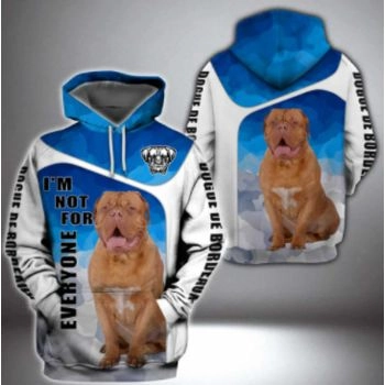 Popular And Vintage Blue White Dog Pattern Animals Hoodie