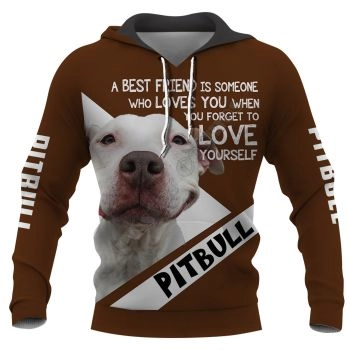 Elegance Brown Dog Pattern Animals Hoodie