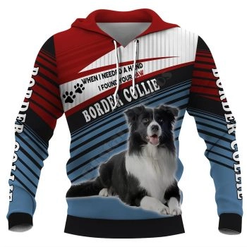 Precious And Gorgeous Blue Red Dog Pattern Animals Hoodie