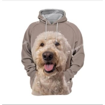 Street Style Brown Dog Pattern Animals Hoodie