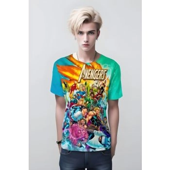 The Avengers The Eternals And The X Men Crossover Shirt: Heroes United - A Vibrant and Colorful Multi-color Tee