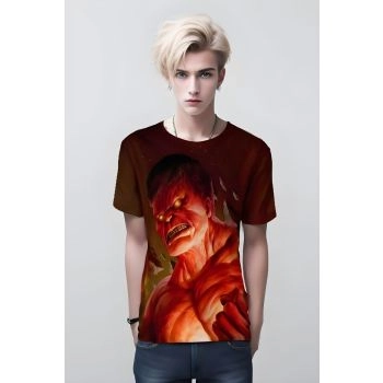 Red Hulk T-shirt: Feel the Heat with Red Hulk in Brown