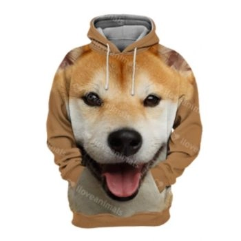 Precious Brown Dog Pattern Animals Hoodie