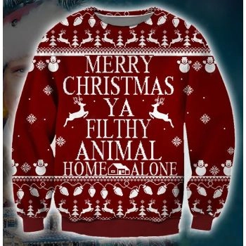 Lampoons Christmas Vacation Symbol 3D Christmas Ugly Sweater