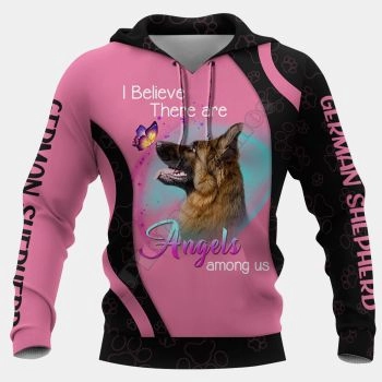 Pretty And Vintage  Pink Dog Pattern Animals Hoodie