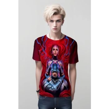 Medusa X Black Bolt T-shirt: The Red Romance of the Inhumans