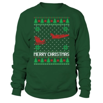 Airplane Christmas Ugly Design Sweatshirt