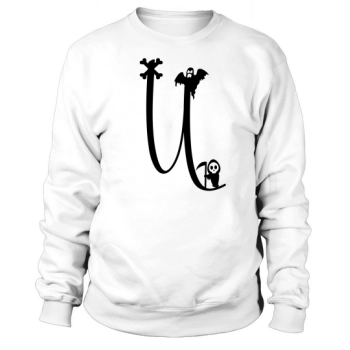 Halloween Alphabet Clipart U Sweatshirt