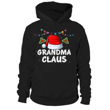 Grandma Claus Santa Hat Christmas Hoodies