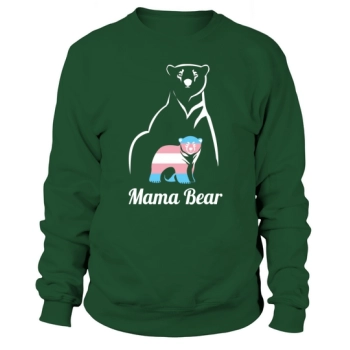 Women's Mama Bear LGBTQ Kids Gift Trans Pride Sweatshirt