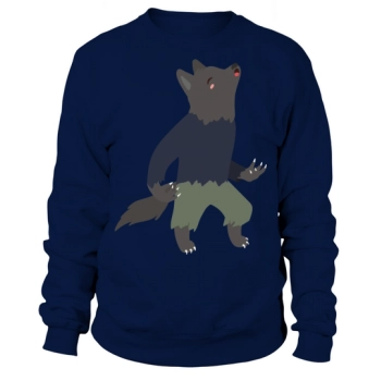 Halloween Cute Werewolf Clipart Sweatshirt