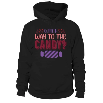 Halloween Costume Witch Way To The Candy Hoodies