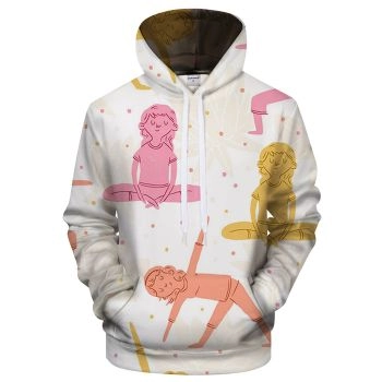 Yoga Fun 3D Sweatshirt Hoodie Pullover