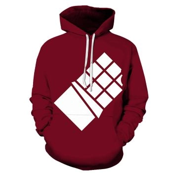 Dark Red 3D Hoodie