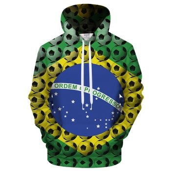 Brazil Soccer Fan 3D - Sweatshirt, Hoodie, Pullover