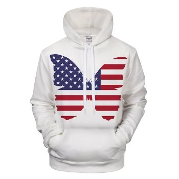 American Butterfly 3D - Sweatshirt, Hoodie, Pullover