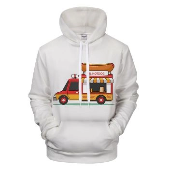 Hot Dog Truck 3D - Sweatshirt, Hoodie, Pullover