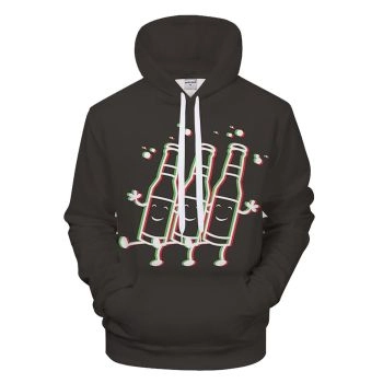 Wild Bottles 3D Sweatshirt Hoodie Pullover