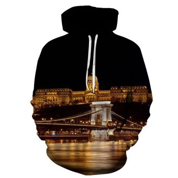 Hungary At Night 3D - Sweatshirt, Hoodie, Pullover