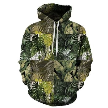 Green Leaves 3D Sweatshirt Hoodie Pullover