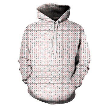 Black And Red Sudoku 3D - Sweatshirt, Hoodie, Pullover