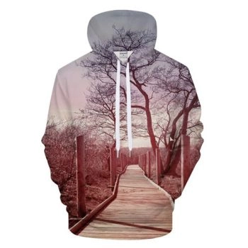 3D Graphic Tree Hoodie