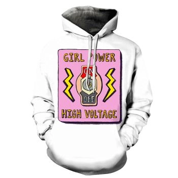 Girl Power High Voltage 3D - Sweatshirt, Hoodie, Pullover