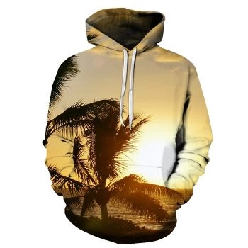 Sunset View At Hawaii Beach 3D - Sweatshirt, Hoodie, Pullover