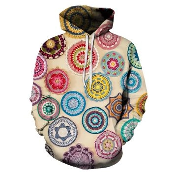 Multi-Color Mandala Print 3D - Sweatshirt, Hoodie, Pullover