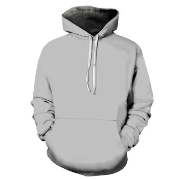 Grey Color 3D - Sweatshirt, Hoodie, Pullover