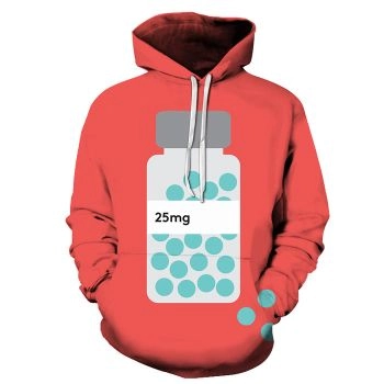 Red Mental Health Awareness - 3D - Sweatshirt, Hoodie, Pullover