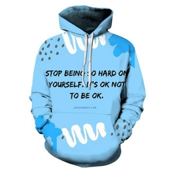 Sky Blue Mental Health Awareness - 3D - Sweatshirt, Hoodie, Pullover