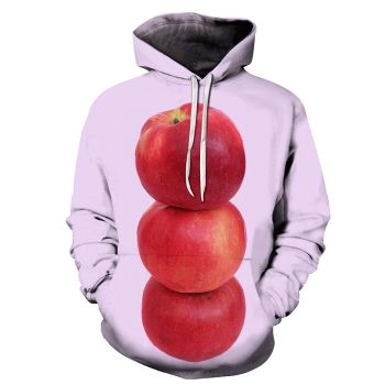 Purple Apple 3D - Sweatshirt, Hoodie, Pullover