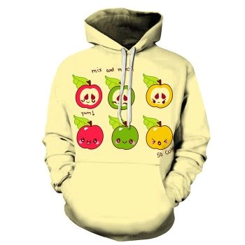 Mix & Match Apple 3D - Sweatshirt, Hoodie, Pullover