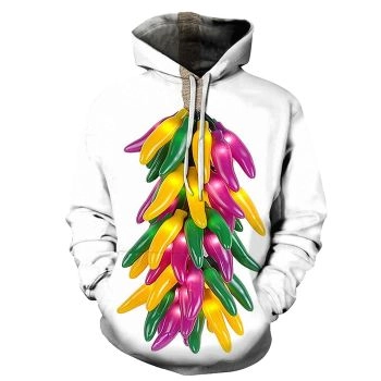 Colorful Chilli 3D Hoodie Sweatshirt Pullover