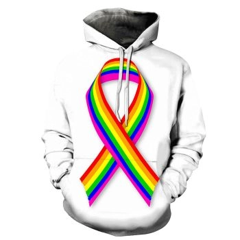 Pride Ribbon 3D - Sweatshirt, Hoodie, Pullover