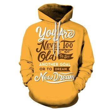 New Dreams Positive Quote 3D Hoodie Sweatshirt Pullover