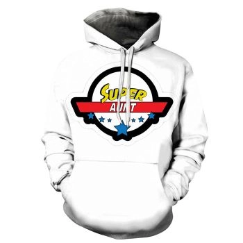 Super Aunty - 3D - Sweatshirt, Hoodie, Pullover