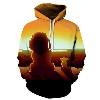 3D Mufasa & Simba - Hoodie, Sweatshirt, Pullover