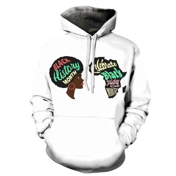 Color White - Black History Month 3D - Sweatshirt, Hoodie, Pullover