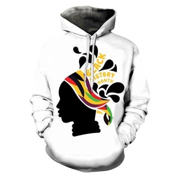 Girl Face Black History Month 3D - Sweatshirt, Hoodie, Pullover