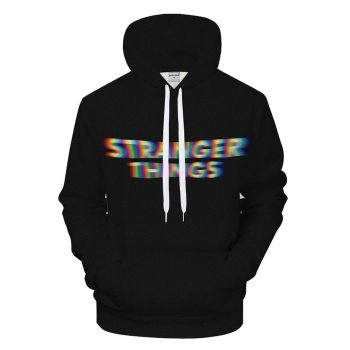 Stranger Things Solid Black Hoodie